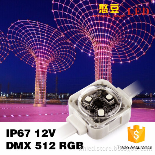 RGB Waterproof IP67 SMD DC12V 0.75W DMX512 LED Pixel Light